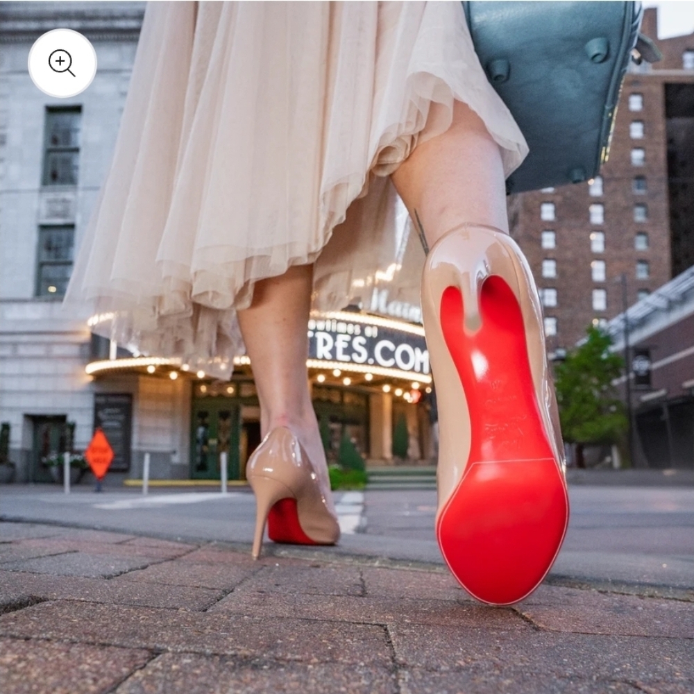 Nude Pumps With Red Soles. Size Us 8.5
